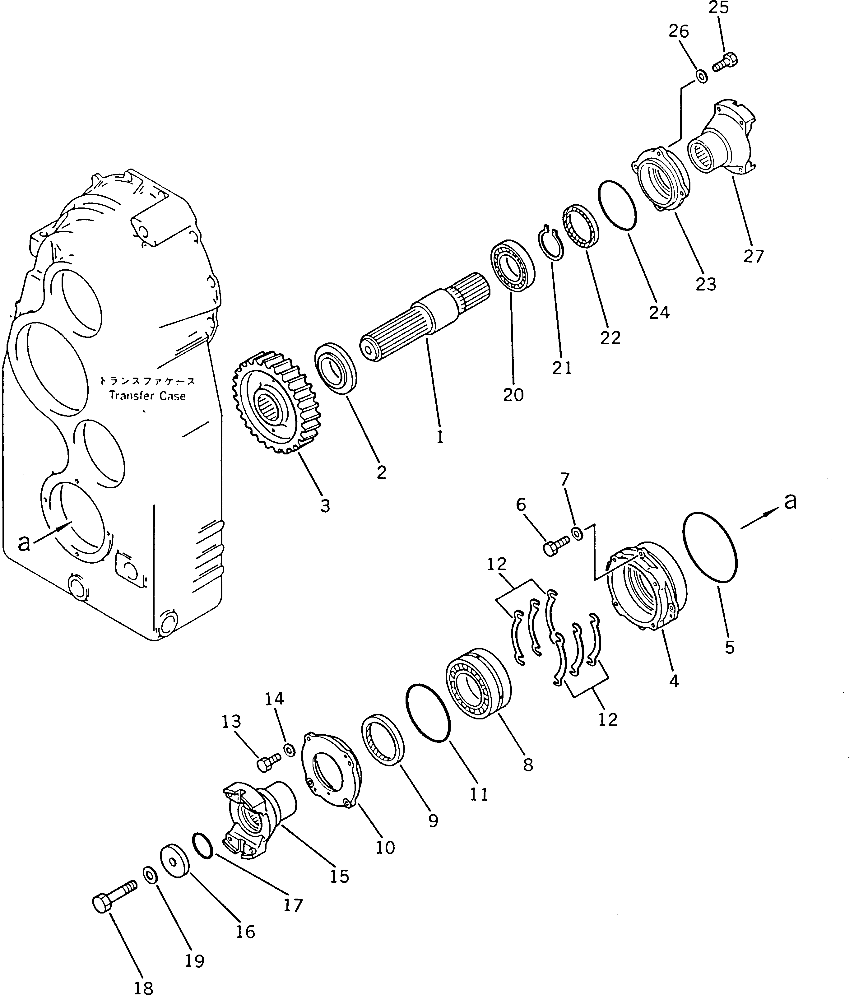 Wheel Dozers Komatsu / WD600-1H S/N 10001-UP (-50cent. Spec.)(wd600-0c) / TRANSFER GEAR(060130 : 2416)