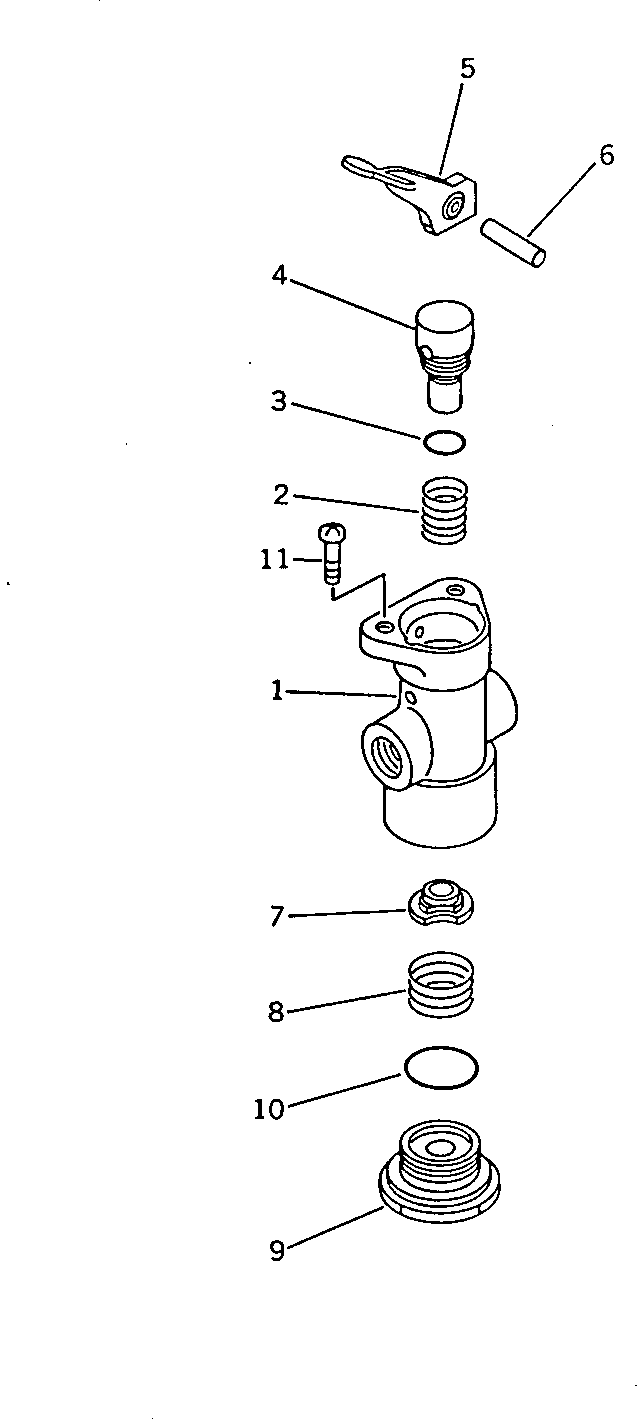 Wheel Dozers Komatsu / WD600-1H S/N 10001-UP (-50cent. Spec.)(wd600-0c) / PARKING AND EMERGENCY BRAKE VALVE(090280 : 3611)