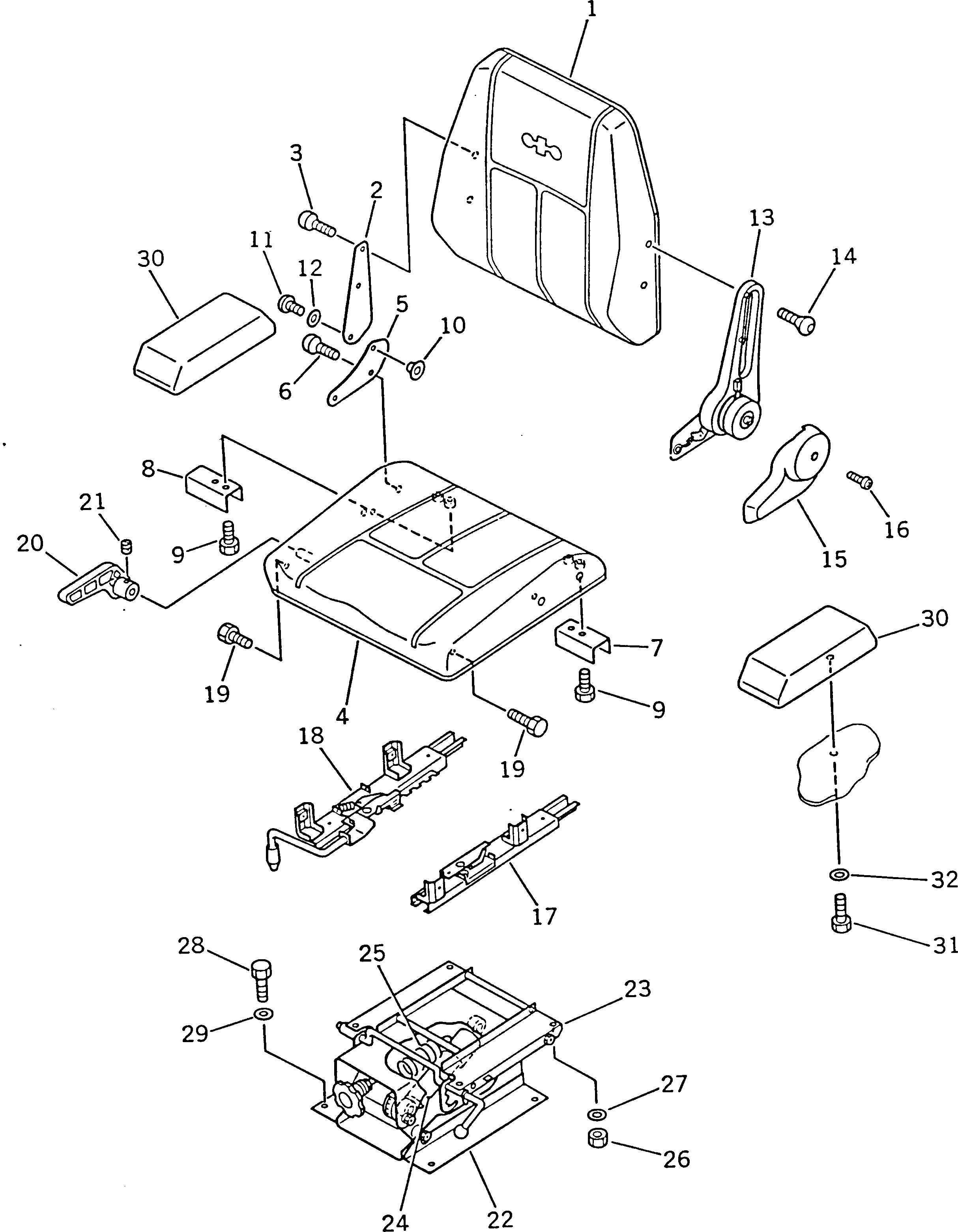 Wheel Dozers Komatsu / WD600-1H S/N 10001-UP (-50cent. Spec.)(wd600-0c) / OPERTOR