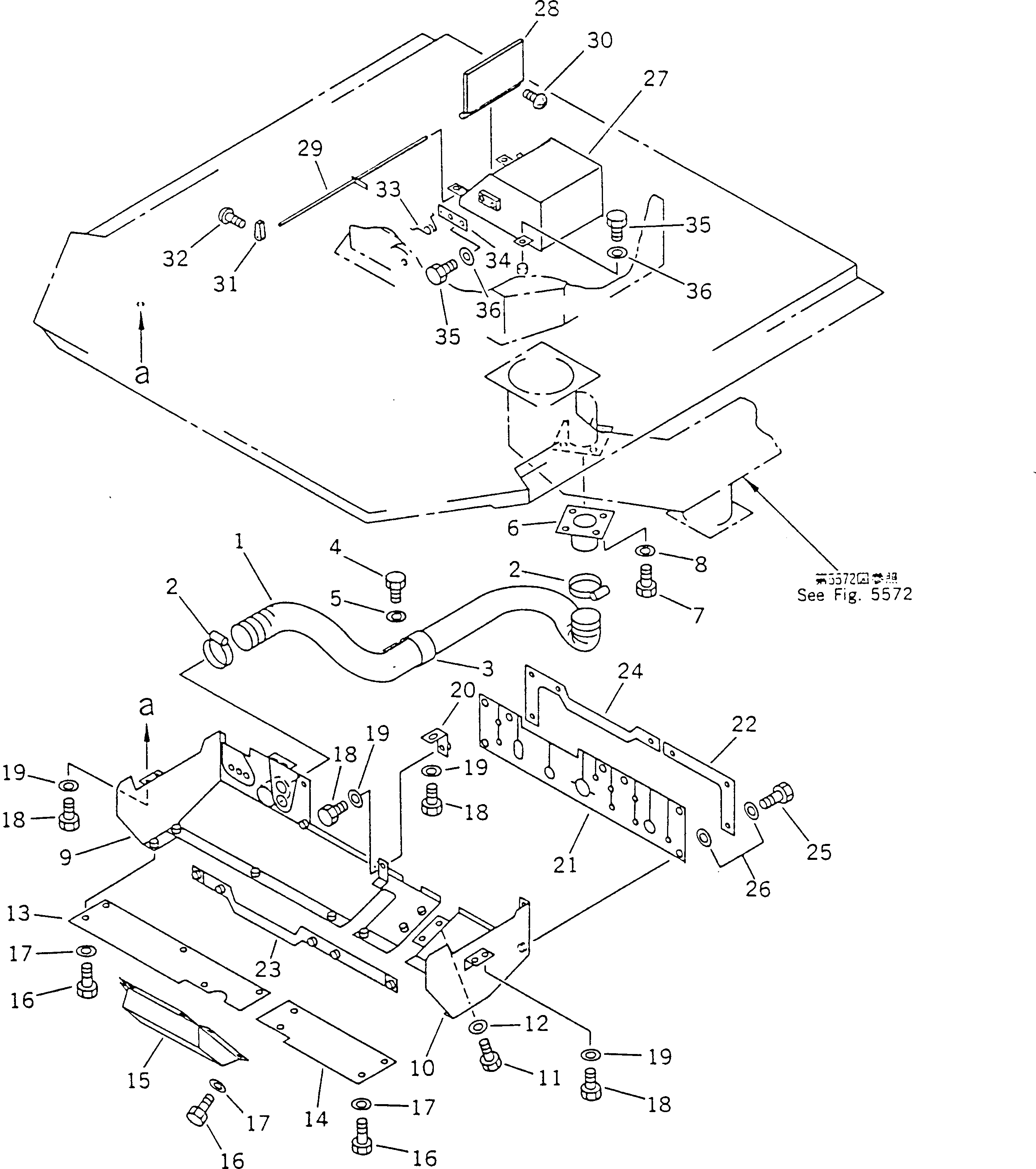 Wheel Dozers Komatsu / WD600-1H S/N 10001-UP (-50cent. Spec.)(wd600-0c) / FUEL FIRE HEATER (5/6)(150450 : 5575)