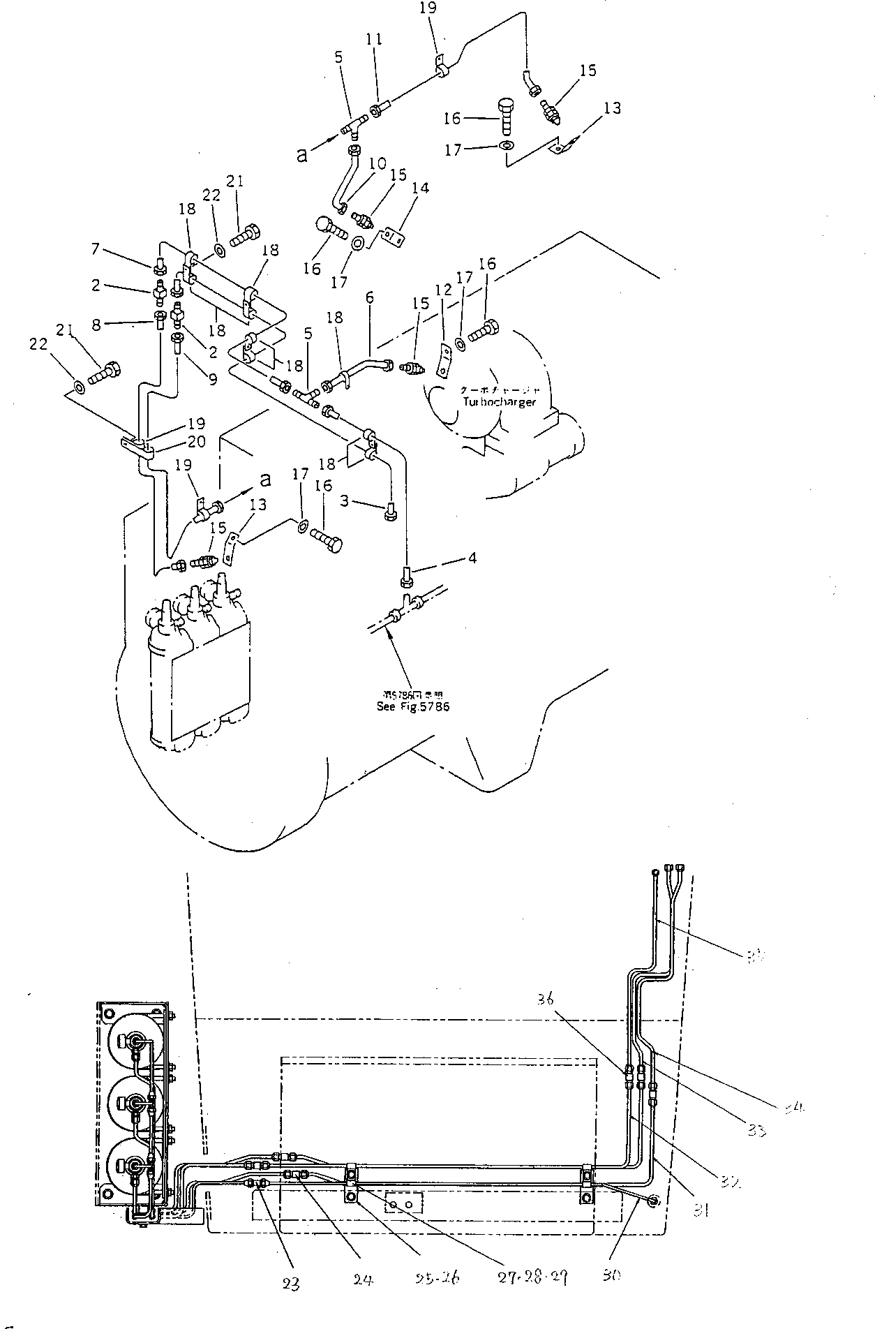 Wheel Dozers Komatsu / WD600-1H S/N 10001-UP (-50cent. Spec.)(wd600-0c) / LENTRALIZED FIRE EXTINGUISHER SYSTEM(3/3)(150520 : 5787A)