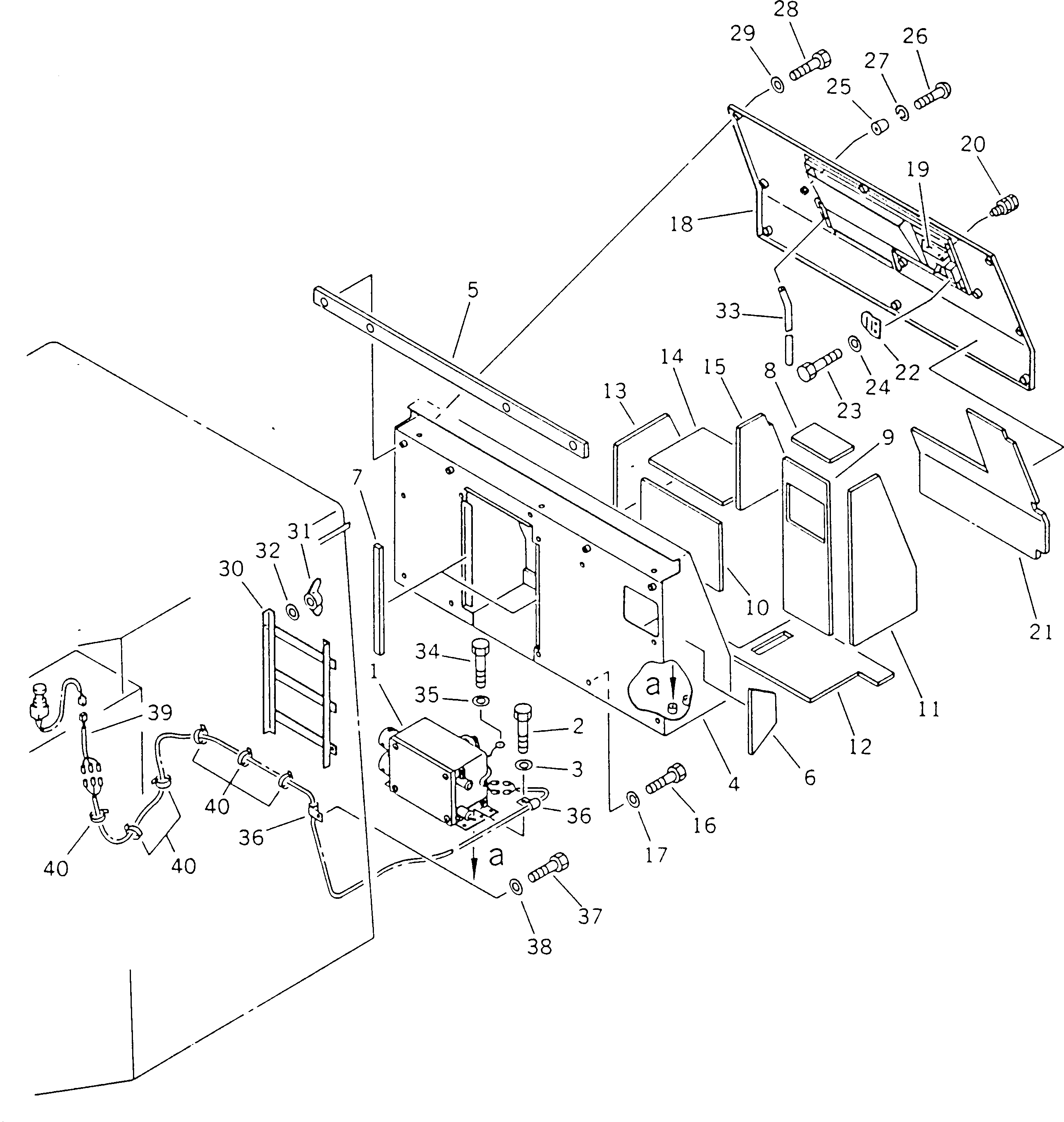 Wheel Dozers Komatsu / WD600-1H S/N 10001-UP (-50cent. Spec.)(wd600-0c) / HEATER (3/3)(150550 : 5803)