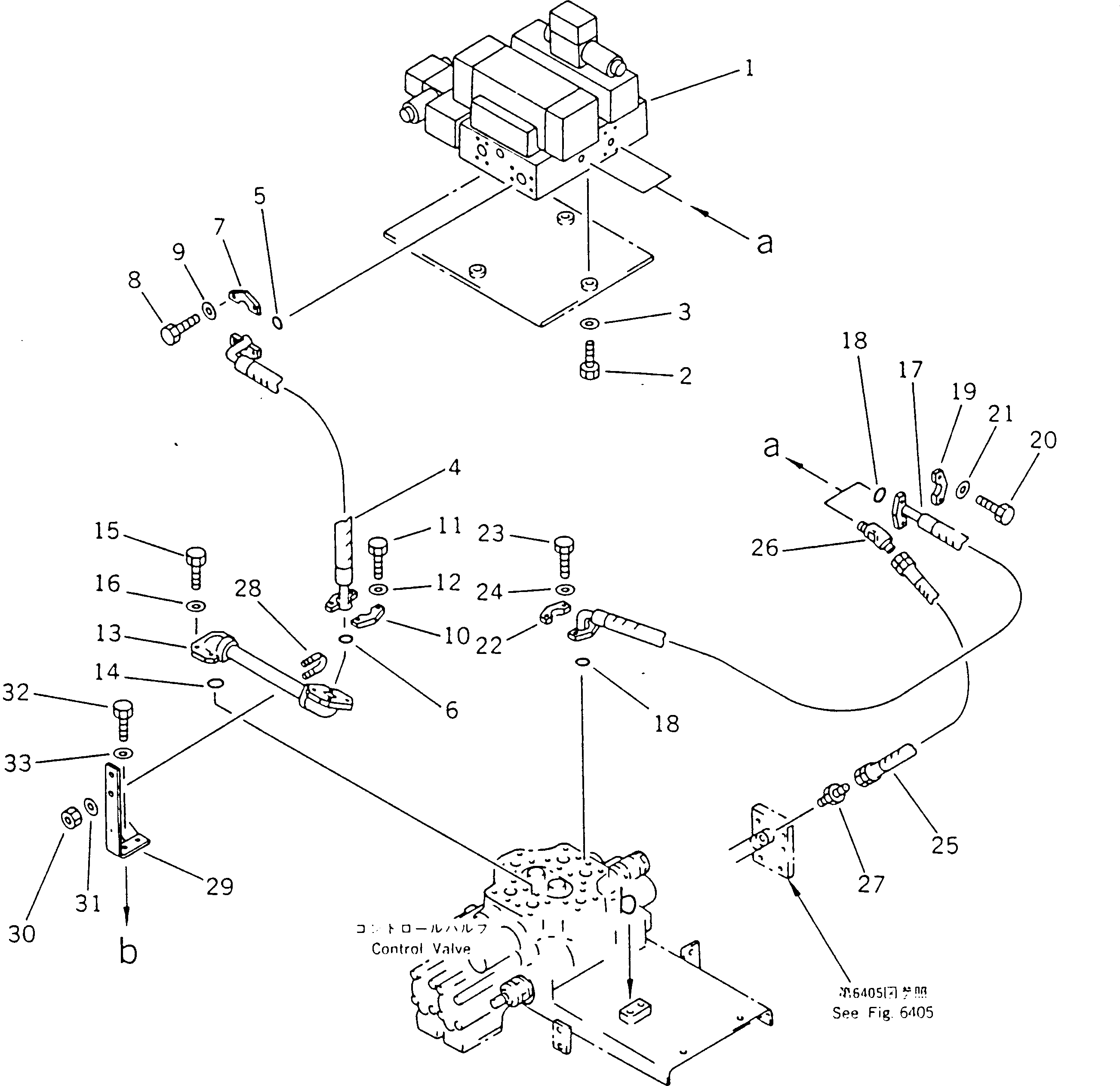 Wheel Dozers Komatsu / WD600-1H S/N 10001-UP (-50cent. Spec.)(wd600-0c) / HYDRAULIC PIPING (4/9)(180130 : 6404)