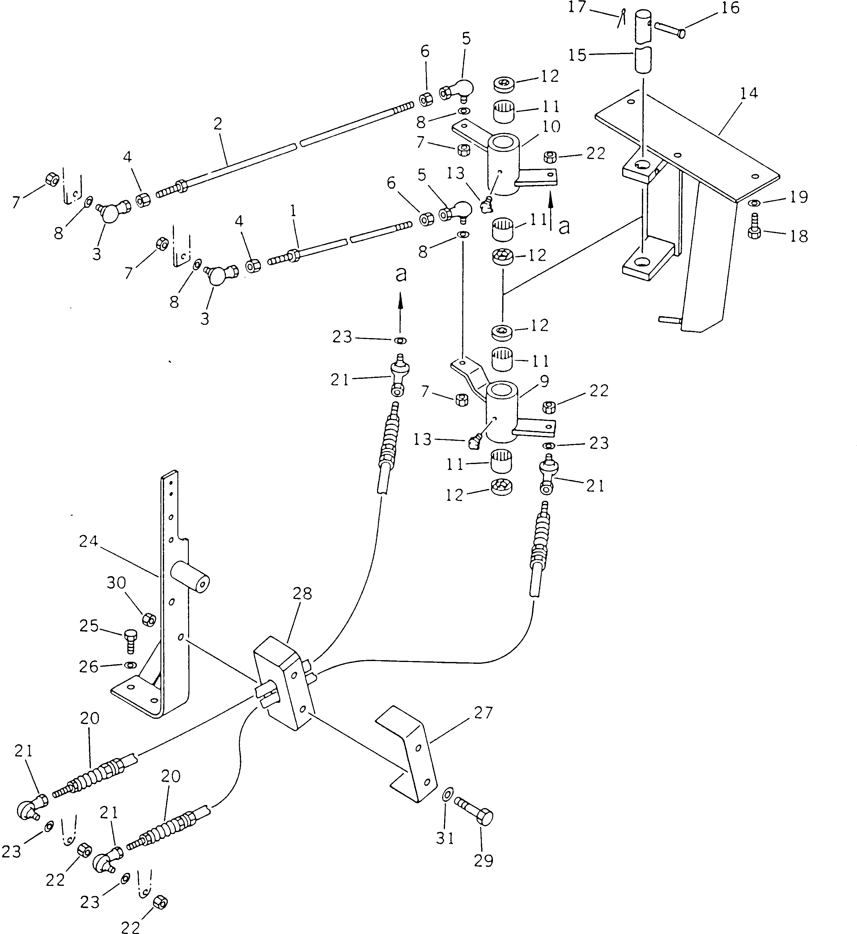 Wheel Dozers Komatsu / WD600-1H S/N 10001-UP (-50cent. Spec.)(wd600-0c) / WORK EQUIPMENT CONTROL LINKAGE (2/2)(180210 : 6603)