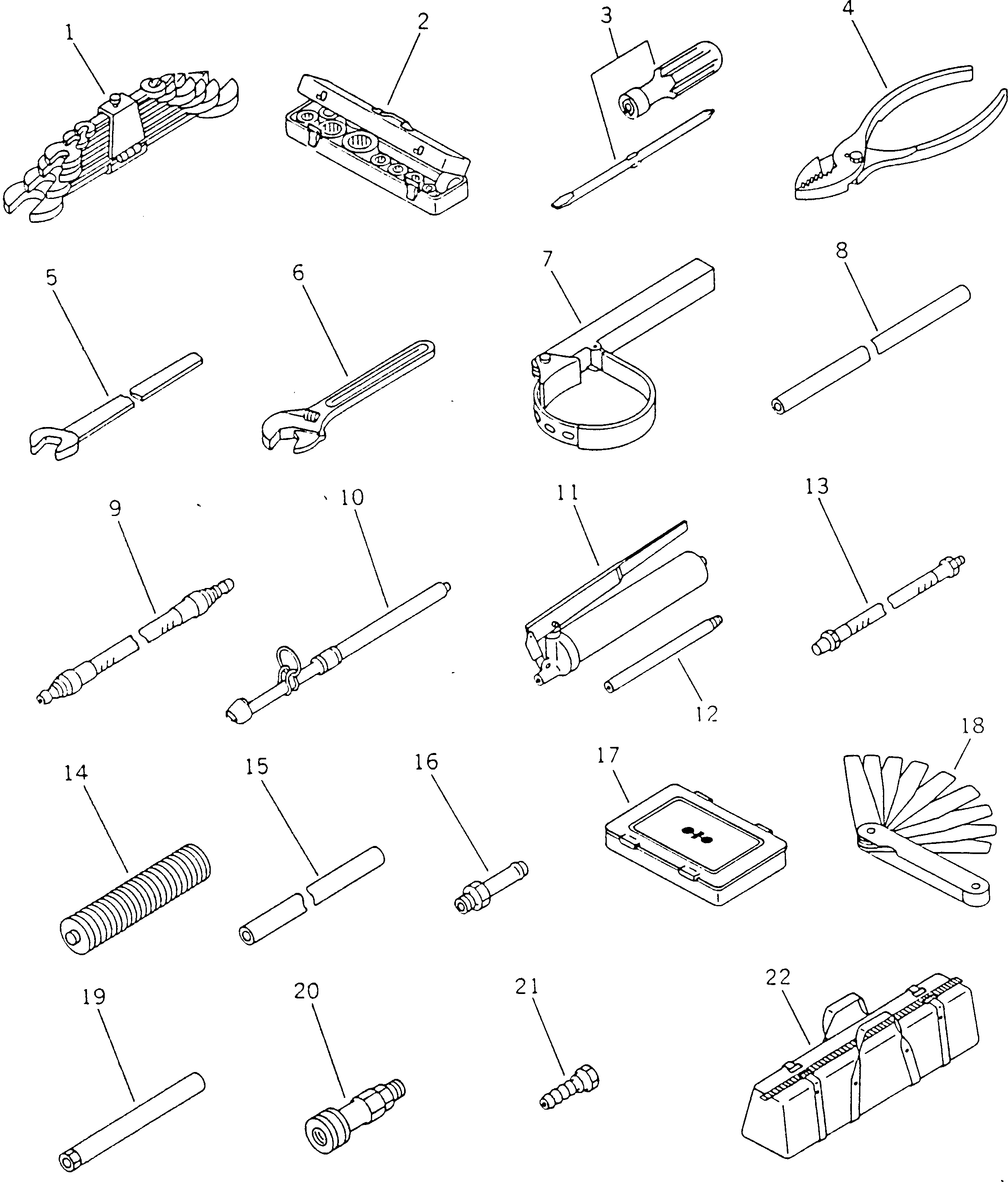 Wheel Dozers Komatsu / WD600-1H S/N 10001-UP (-50cent. Spec.)(wd600-0c) / TOOL(240020 : 9992)