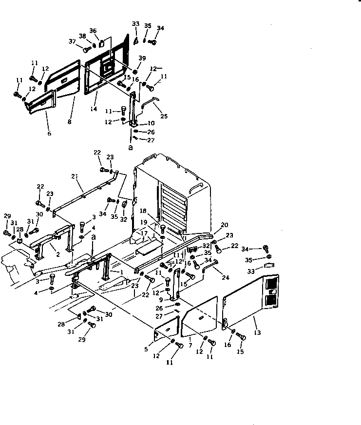 Wheel Dozers Komatsu / WD600-1 S/N 10001-UP(wd600-1c) / ENGINE SIDE COVER(150120 : 5221)
