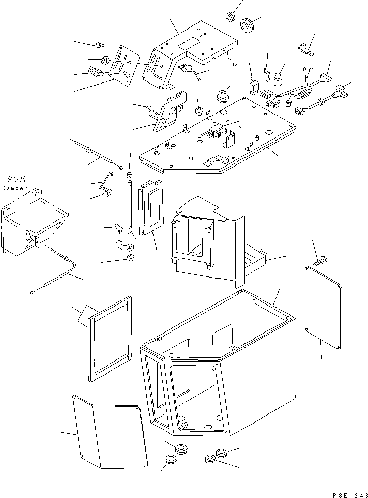 Wheel Dozers Komatsu / WD600-1 S/N 10001-UP(wd600-1c) / AIR CONDITIONER UNIT (NIPPON DENSO) (1/5) (AIR CONDITIONER UNIT) (R134A)(#.-)(150360 : 5631B)