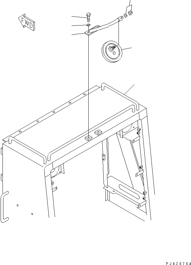 Wheel Dozers Komatsu / WD600-1 S/N 10001-UP(wd600-1c) / UNDER MIRROR(150430 : 5751)
