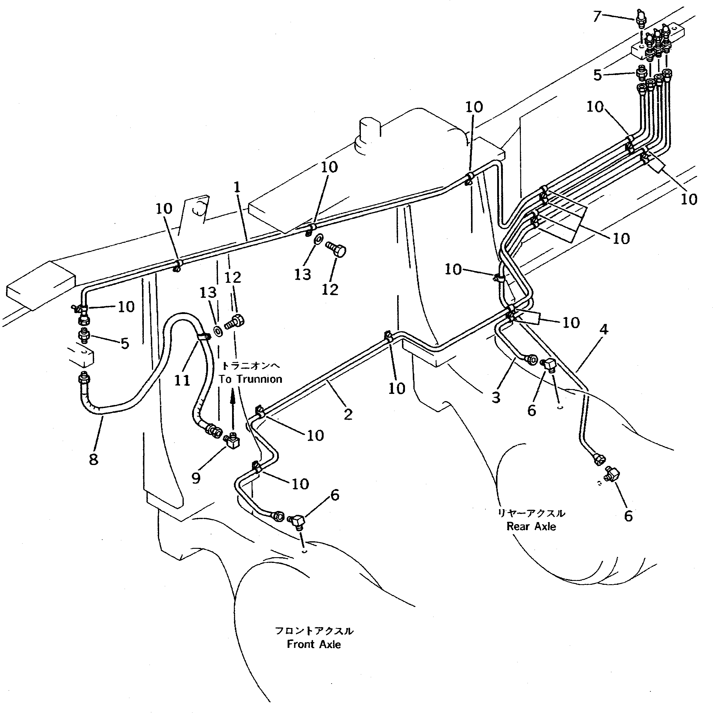 Wheel Dozers Komatsu / WD600-1 S/N 10001-UP(wd600-1c) / LUBRICATOR (AXLE)(150450 : 5821)