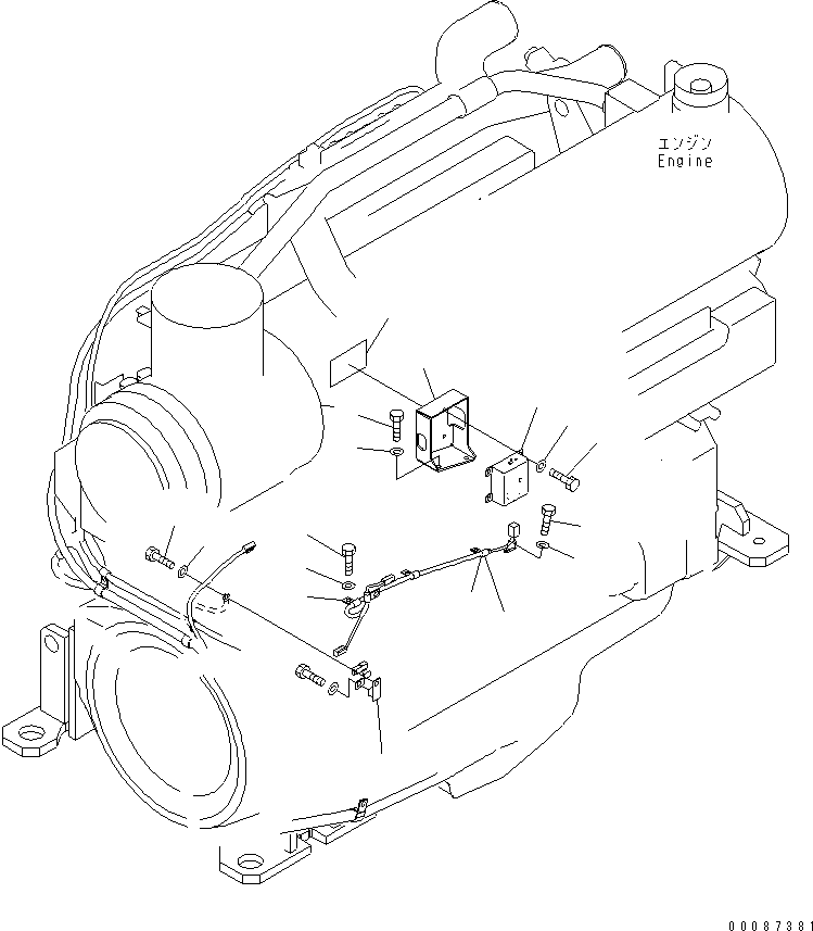 Wheel Dozers Komatsu / WD600-6 S/N 55001-55003(wd600-6c) / REAR HARNESS (AUT0 PRIMING)(#55001-)(120130 : E0202-04A0)