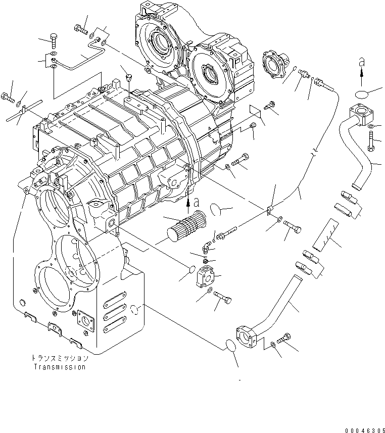 Wheel Dozers Komatsu / WD600-6 S/N 55001-55003(wd600-6c) / PIPING(#55001-)(150020 : F4300-51A0)