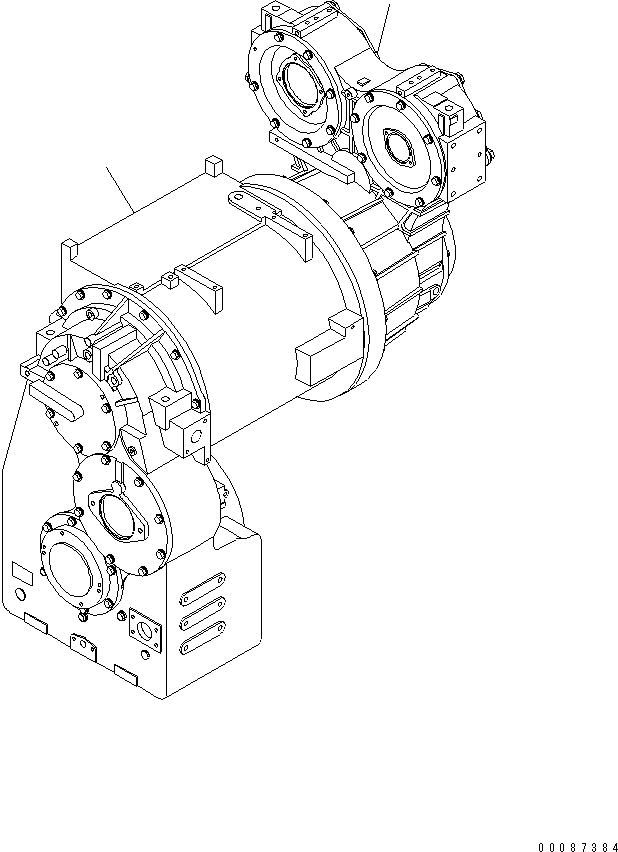 Wheel Dozers Komatsu / WD600-6 S/N 55001-55003(wd600-6c) / TORQUE CONVERTER AND TRANSMISSION(#55001-)(150030 : F4310-01A0)