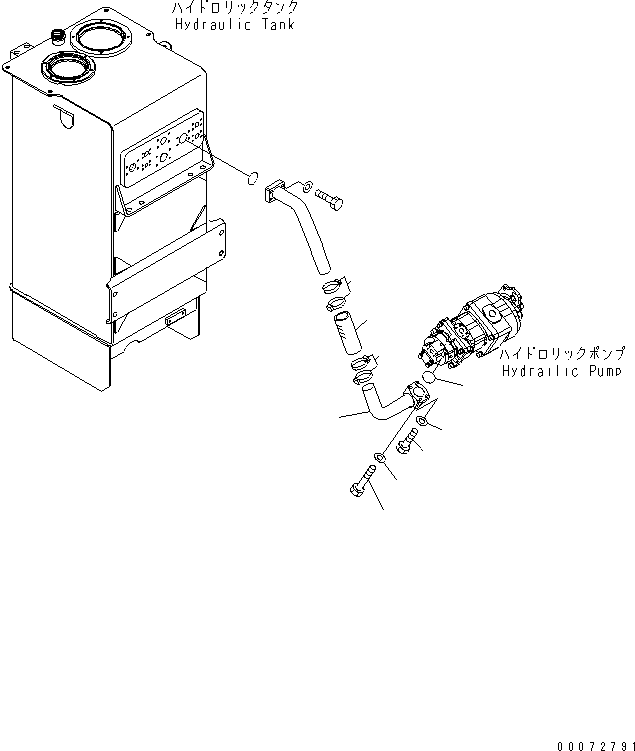 Wheel Dozers Komatsu / WD600-6 S/N 55001-55003(wd600-6c) / TORQUE CONVERTER AND TRANSMISSION (SUCTION LINE) (2/2)(#55001-)(150180 : F4310-16A0)