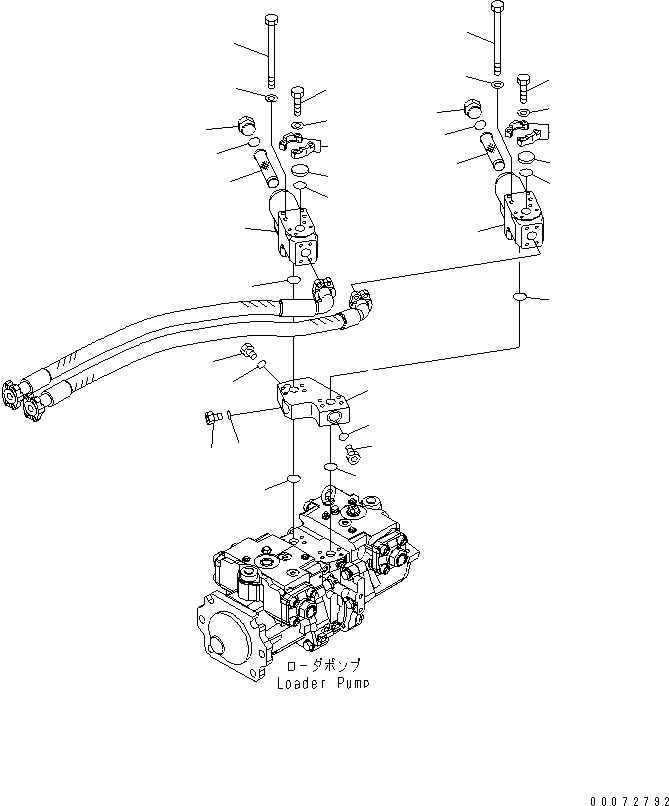 Wheel Dozers Komatsu / WD600-6 S/N 55001-55003(wd600-6c) / TORQUE CONVERTER AND TRANSMISSION (DELIVERY LINE) (WITH IN-LINE FILTER) (1/2)(#55001-)(150190 : F4310-17A0)