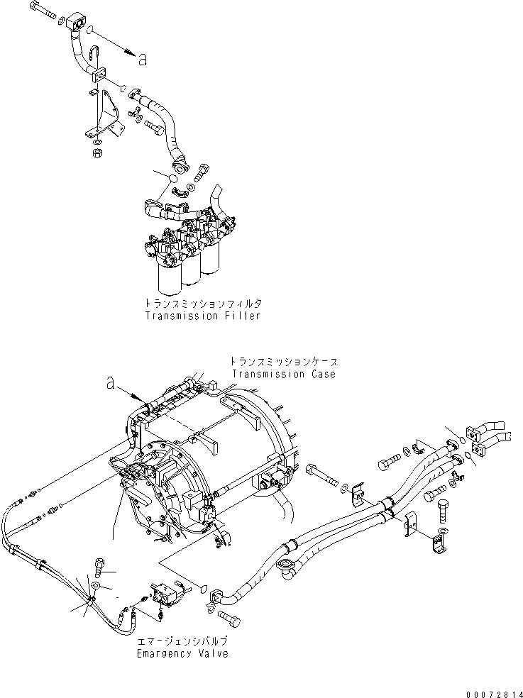 Wheel Dozers Komatsu / WD600-6 S/N 55001-55003(wd600-6c) / TORQUE CONVERTER AND TRANSMISSION (RELATED PARTS)(#55001-)(150450 : F4310-43A0)