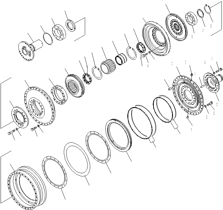 Wheel Dozers Komatsu / WD600-6 S/N 55001-55003(wd600-6c) / TORQUE CONVERTER (BARE AND INPUT SHAFT)(#55001-)(150510 : F4310-51A0)