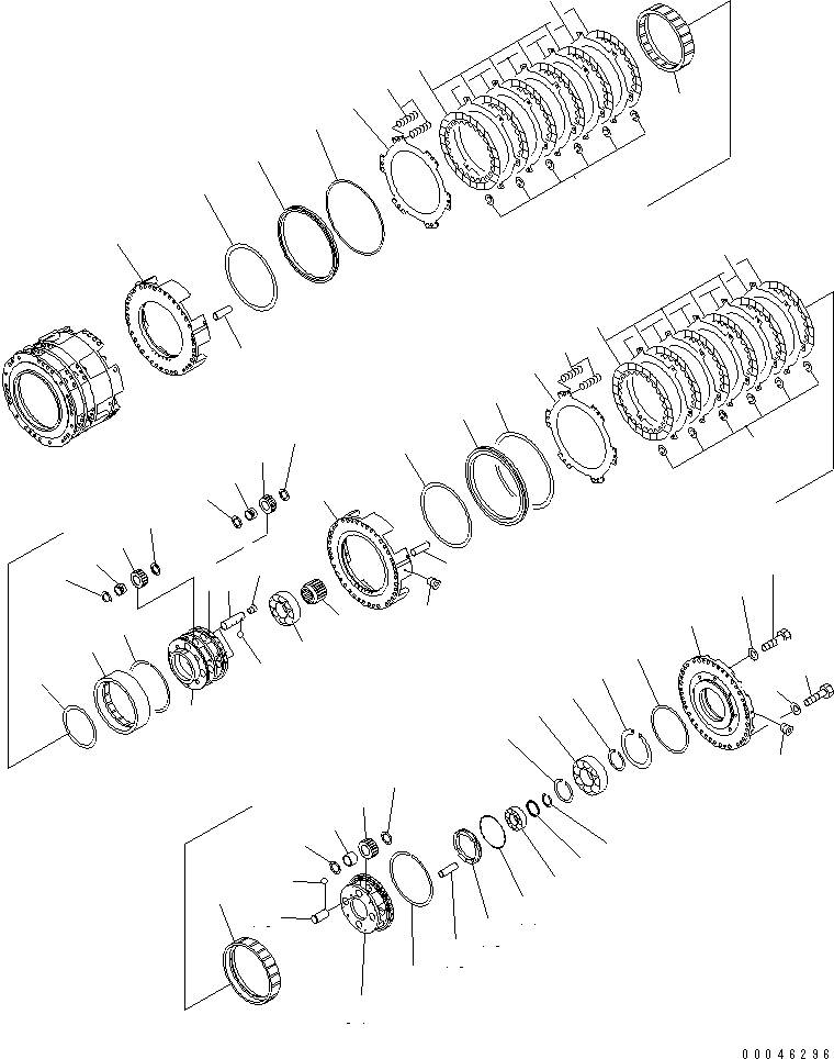 Wheel Dozers Komatsu / WD600-6 S/N 55001-55003(wd600-6c) / TRANSMISSION (REVERSE AND FORWARD HOUSING)(#55001-)(150560 : F4320-53A0)