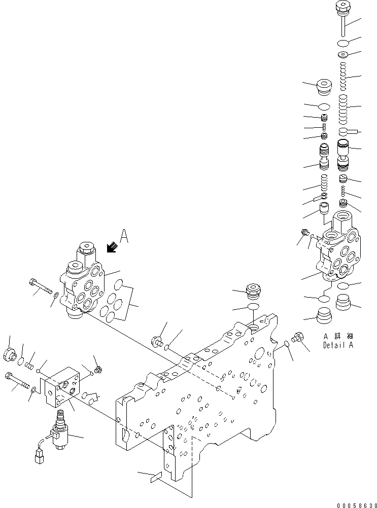 Wheel Dozers Komatsu / WD600-6 S/N 55001-55003(wd600-6c) / TRANSMISSION (MODULATION VALVE) (3/4)(#55001-)(150620 : F4320-59A0)