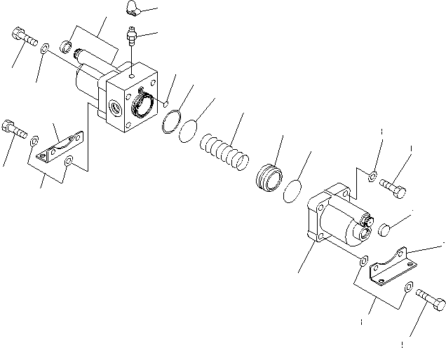 Wheel Dozers Komatsu / WD600-6 S/N 55001-55003(wd600-6c) / FRONT AXLE (SLACK ADJUSTER ? INNER PART)(#55001-)(150750 : F4400-08A0)