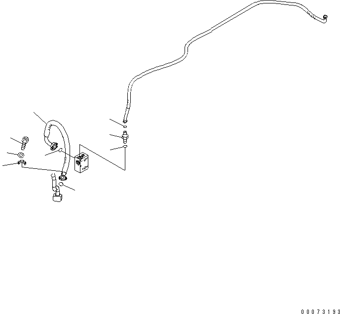 Wheel Dozers Komatsu / WD600-6 S/N 55001-55003(wd600-6c) / REAR AXLE (REAR AXLE PIPING) (FOR BRAKE COOLING SYSTEM)(#55001-)(151000 : F4500-14A1)