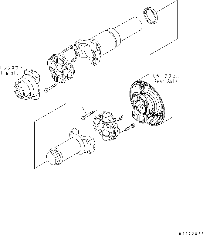 Wheel Dozers Komatsu / WD600-6 S/N 55001-55003(wd600-6c) / REAR AXLE (RELATED PARTS)(#55001-)(151030 : F4500-17A0)