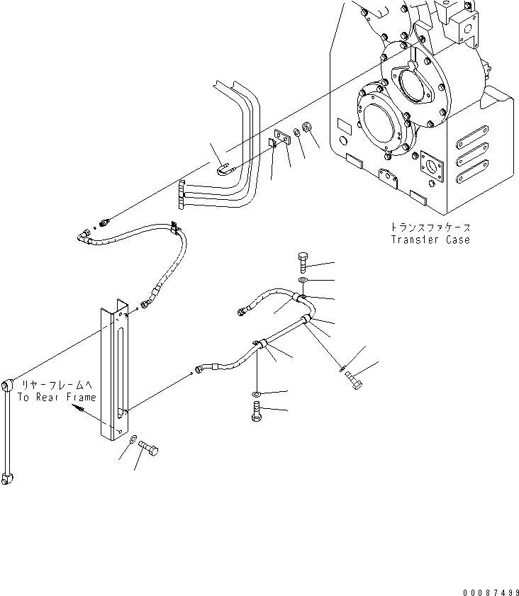 Wheel Dozers Komatsu / WD600-6 S/N 55001-55003(wd600-6c) / TRANSMISSION OIL FILLER (2/2)(#55001-)(151090 : F4880-02A0)