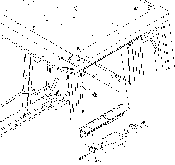 Wheel Dozers Komatsu / WD600-6 S/N 55001-55003(wd600-6c) / RADIO ? AM-FM STEREO WITH CASSETTE (FOR U.S.A.)(#55001-)(240420 : K0810-01A2)