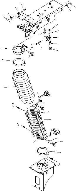 Wheel Dozers Komatsu / WD600-6 S/N 55001-55003(wd600-6c) / FLOOR SUB (ADVANCED JOY STICK STEERING HARNESS)(#55001-)(240630 : K4010-19A0)
