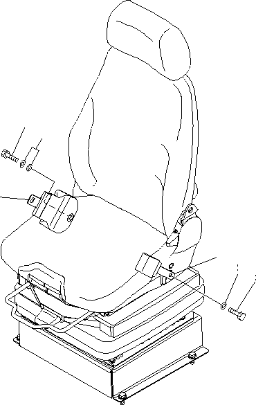 Wheel Dozers Komatsu / WD600-6 S/N 55001-55003(wd600-6c) / FLOOR SUB (SEAT BELT) (50MM)(#55003-)(240750 : K4010-30A1)