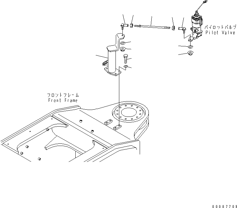 Wheel Dozers Komatsu / WD600-6 S/N 55001-55003(wd600-6c) / FLOOR SUB (LINK FOR ADVANCED JOY STICK STEERING)(#55001-)(240770 : K4010-32A0)