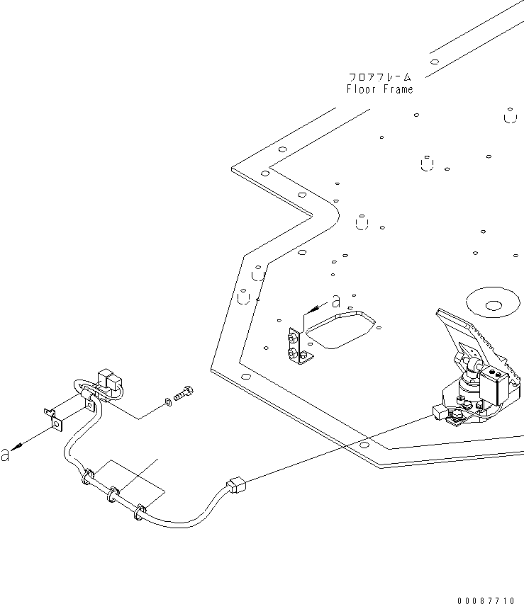 Wheel Dozers Komatsu / WD600-6 S/N 55001-55003(wd600-6c) / FLOOR SUB (BAND)(#55001-)(240780 : K4010-33A0)