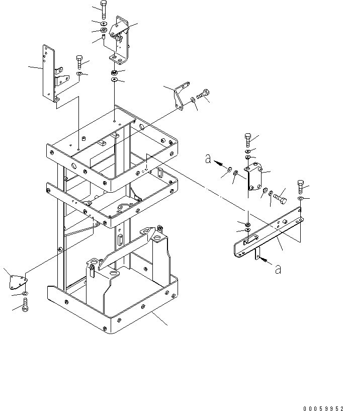 Wheel Dozers Komatsu / WD600-6 S/N 55001-55003(wd600-6c) / COMPO BOX (BRACKET)(#55001-)(240960 : K4470-01A0)