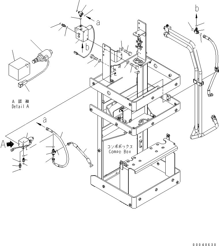 Wheel Dozers Komatsu / WD600-6 S/N 55001-55003(wd600-6c) / COMPO BOX (SOLENOID VALVE) (FOR ADVANCED JOY STICK STEERING)(#55001-)(241040 : K4470-06A3)