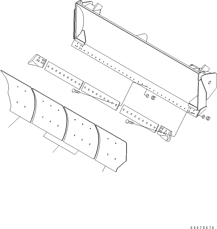 Wheel Dozers Komatsu / WD600-6 S/N 55001-55003(wd600-6c) / BLADE (SUPPLY PARTS)(#55001-)(330160 : T4710-04A0)
