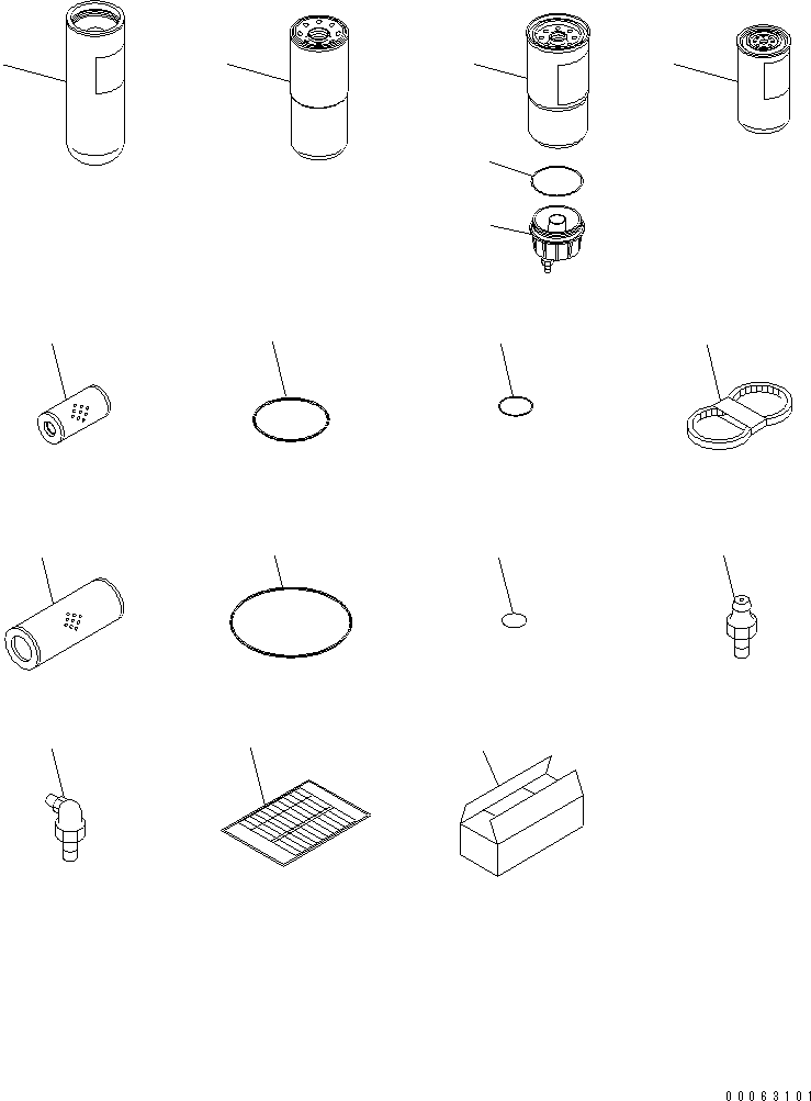 Wheel Dozers Komatsu / WD600-6 S/N 55001-55003(wd600-6c) / SPARE PARTS (ENGLISH)(#55001-)(390010 : V0100-01A1)