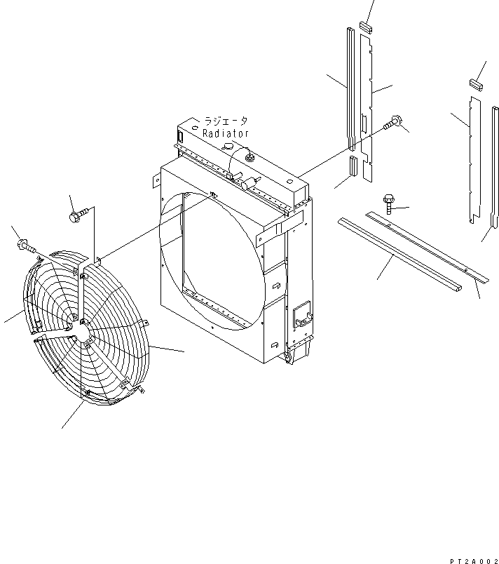 Compactors Komatsu / WF450-3 S/N 54001-UP (For Komatsu Hanomag (Germany))(wf450-0c) / RADIATOR FAN GUARD SEAL(#54101-)(060110 : C0310-01A0A)
