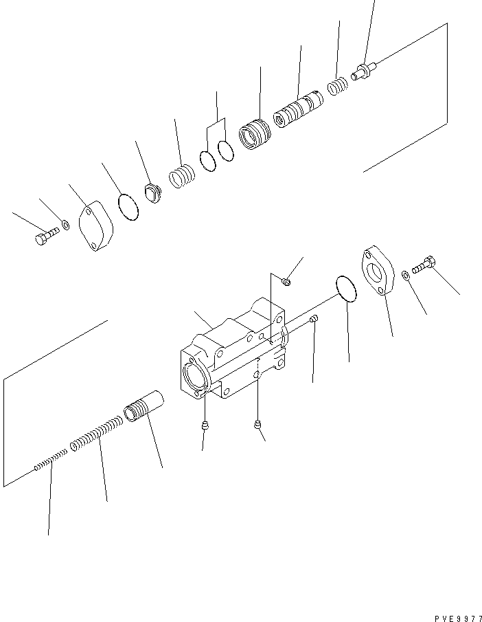 Komatsu parts book diagram for WF450-3 S/N 54001-UP (For Komatsu Hanomag (Germany)): TRANSMISSION MODULATION VALVE