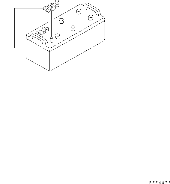 Komatsu parts book diagram for WF450-3 S/N 54001-UP: BATTERY