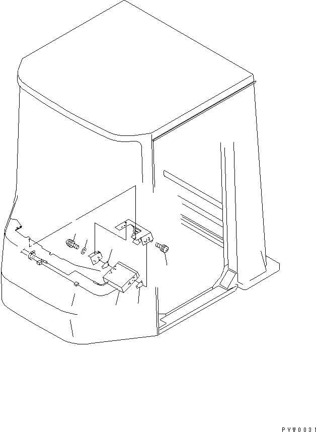 Komatsu parts book diagram for WF450-3 S/N 54001-UP: RADIO¤ AM/FM