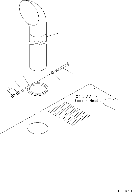 Compactors Komatsu / WF450T-3 S/N 53001-UP (For Komatsu Hanomag (Germany))(wf450t-c) / EXHAUST PIPE(#54102-)(030040 : B0000-04A0)