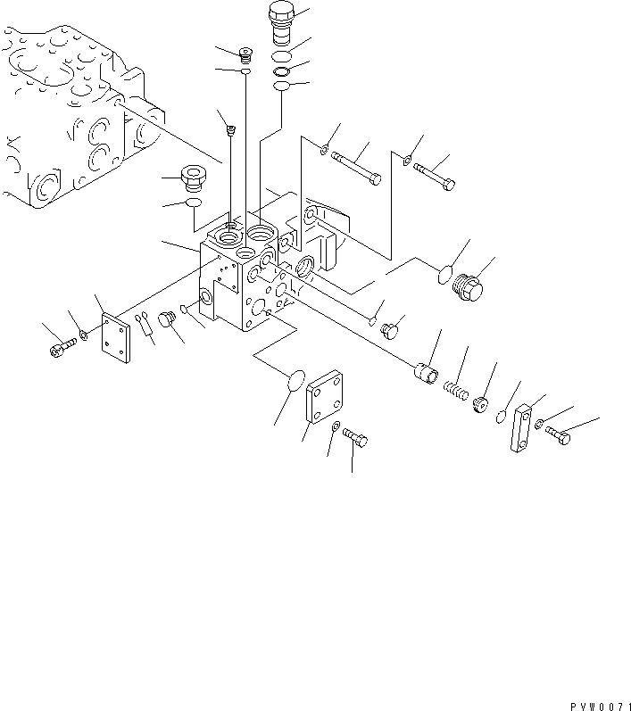 Compactors Komatsu / WF450T-3 S/N 53001-UP (For Komatsu Hanomag (Germany))(wf450t-c) / CONTROL VALVE (2-SPOOL) (2/3)(420170 : Y1662-12A0)