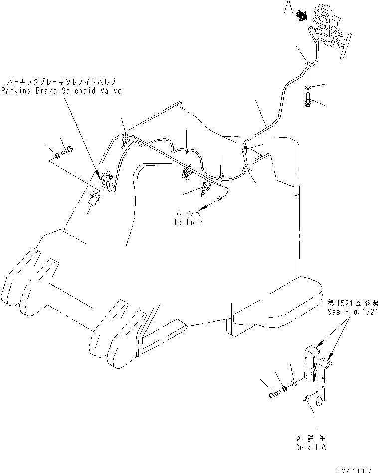 Komatsu parts book diagram for WF450T-1 S/N 10001-UP: ELECTRICAL SYSTEM (FRONT LINE)