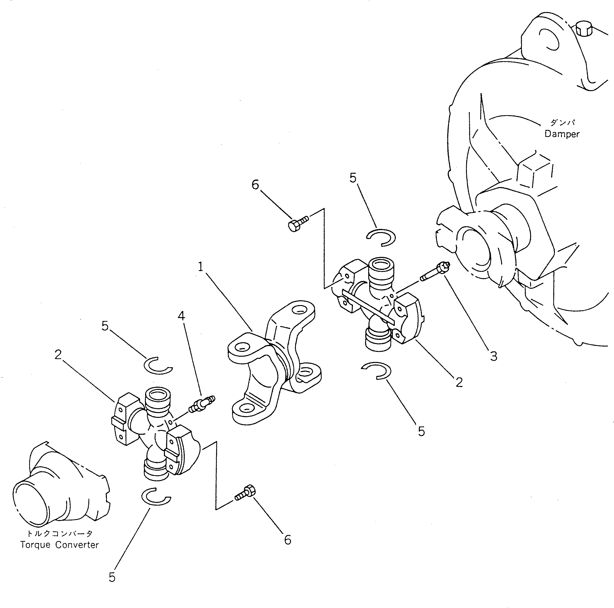 Compactors Komatsu / WF450T-1 S/N 10001-UP(wf450t-r) / UNIVERSAL JOINT(060010 : 2001)