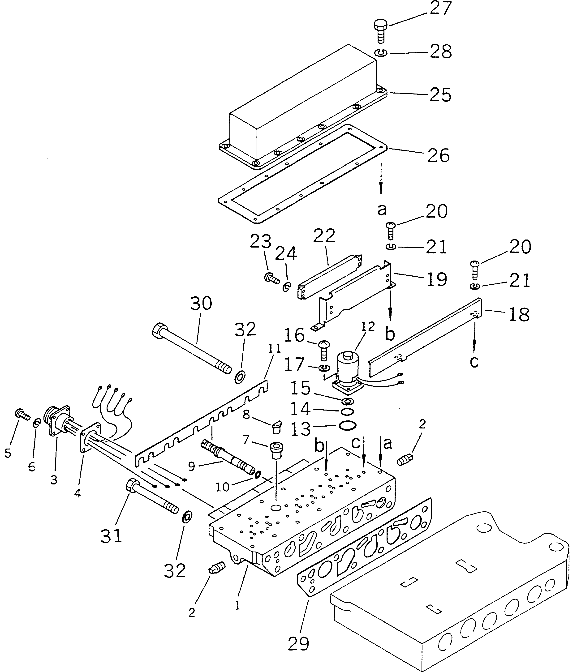 Compactors Komatsu / WF450T-1 S/N 10001-UP(wf450t-r) / TRANSMISSION CONTROL VALVE (3/3)(060180 : 2523)