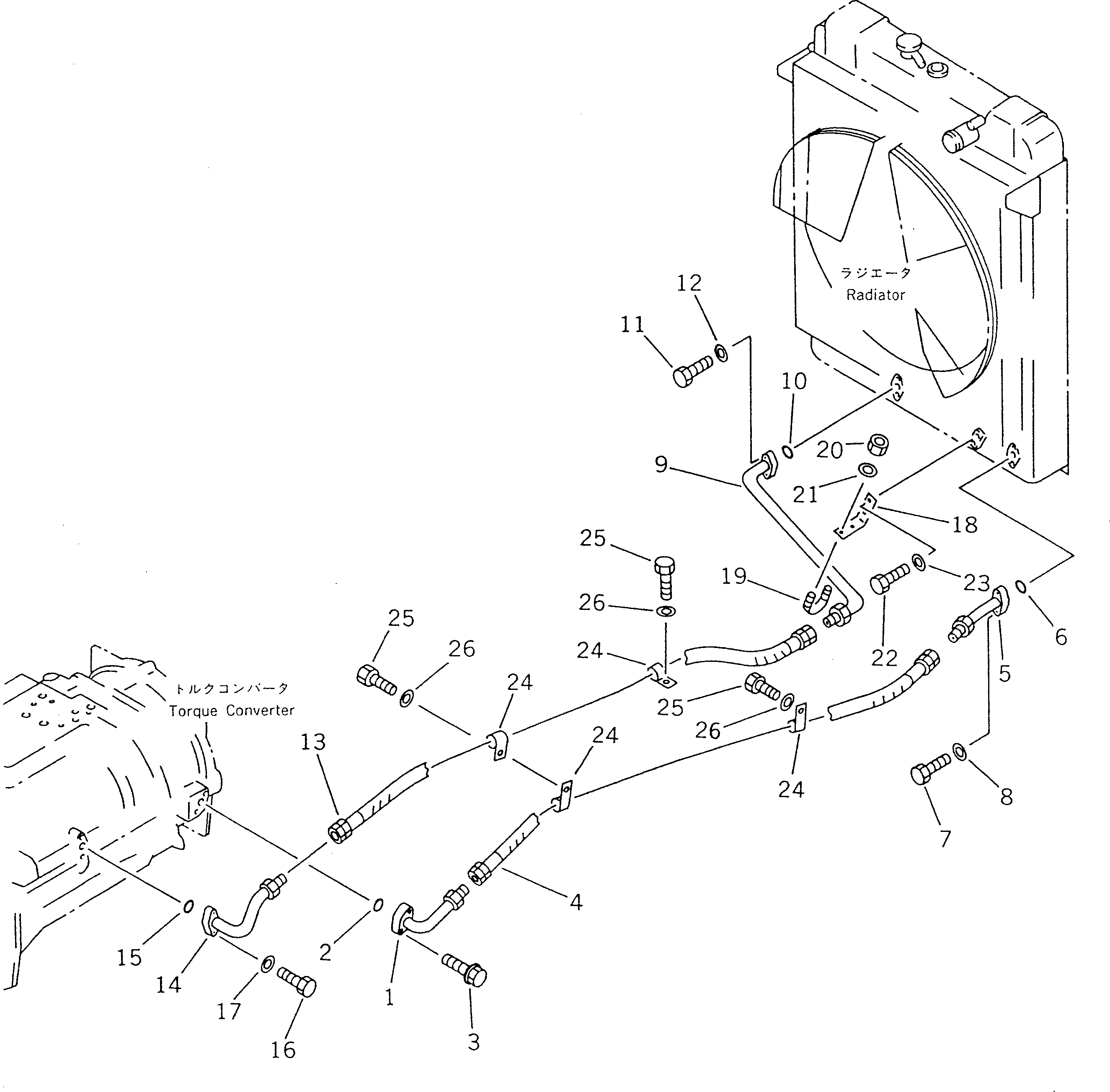 Compactors Komatsu / WF450T-1 S/N 10001-UP(wf450t-r) / TORQFLOW PIPING (2/2)(060230 : 2712)
