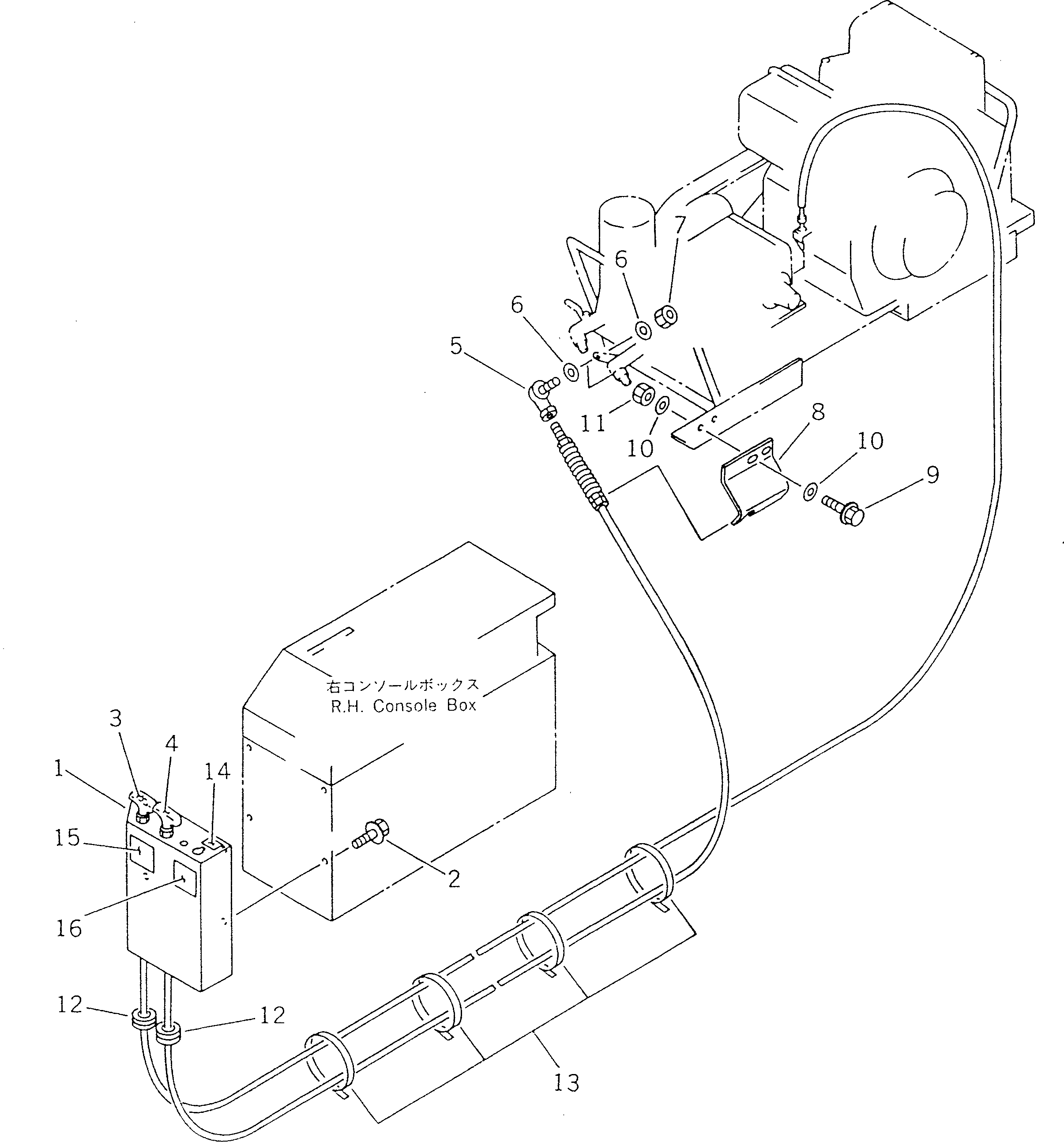 Komatsu parts book diagram for WF450T-1 S/N 10001-UP: ATOMIZER SYSTEM CONTROL