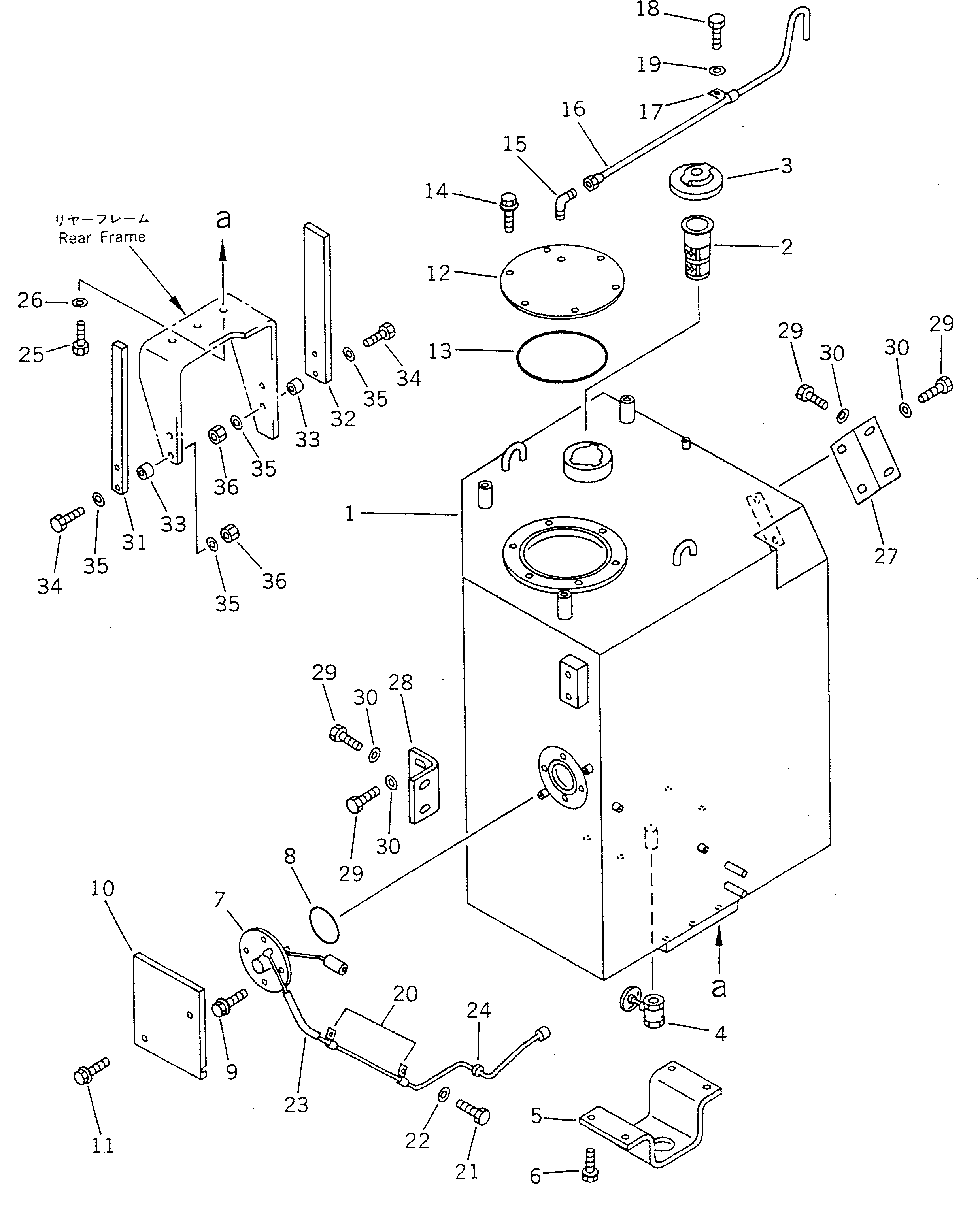 Compactors Komatsu / WF450T-1A S/N 10001-UP(wf450t0c) / FUEL TANK(030090 : 1301)