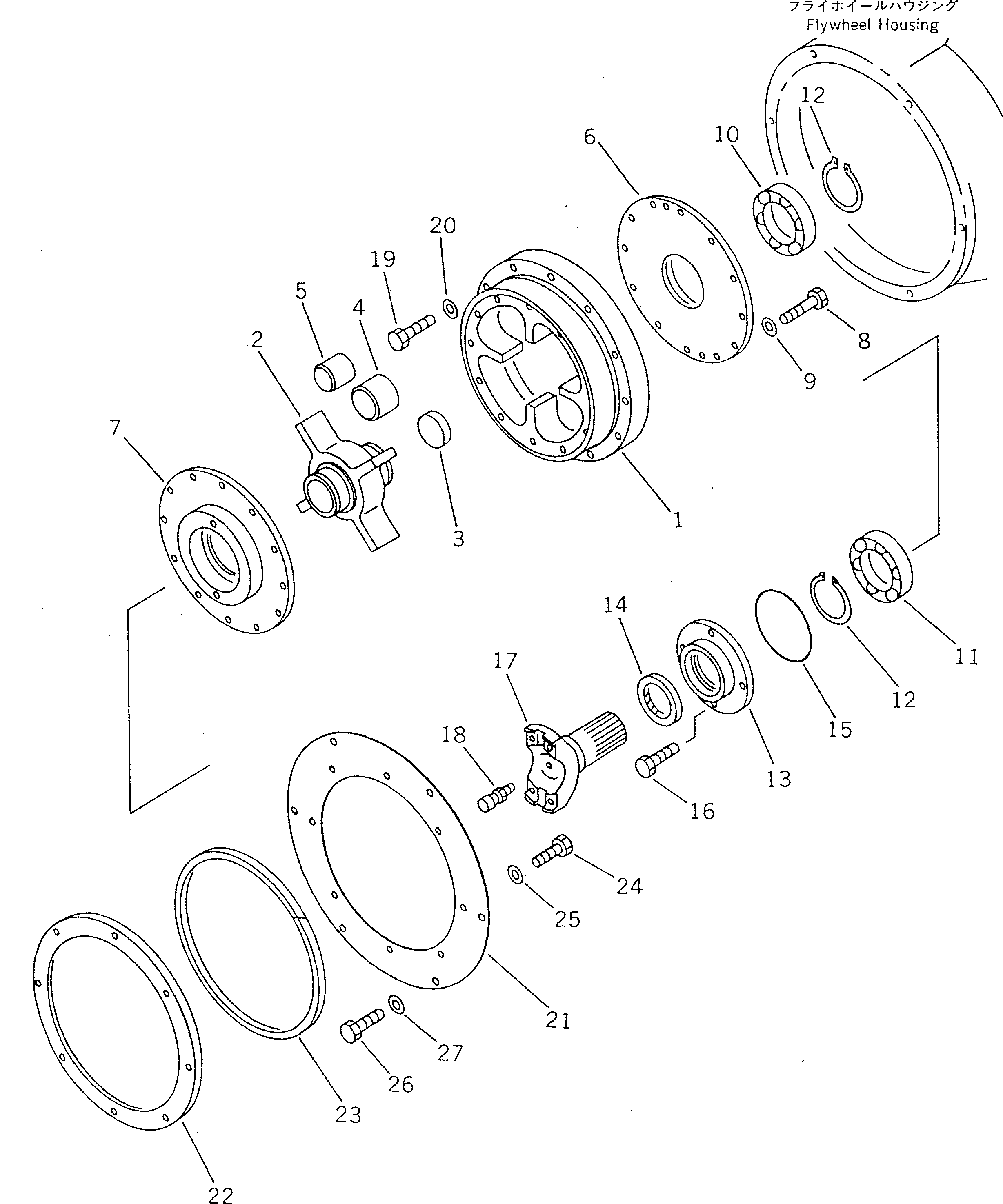 Compactors Komatsu / WF450T-1A S/N 10001-UP(wf450t0c) / DAMPER(060020 : 2021)