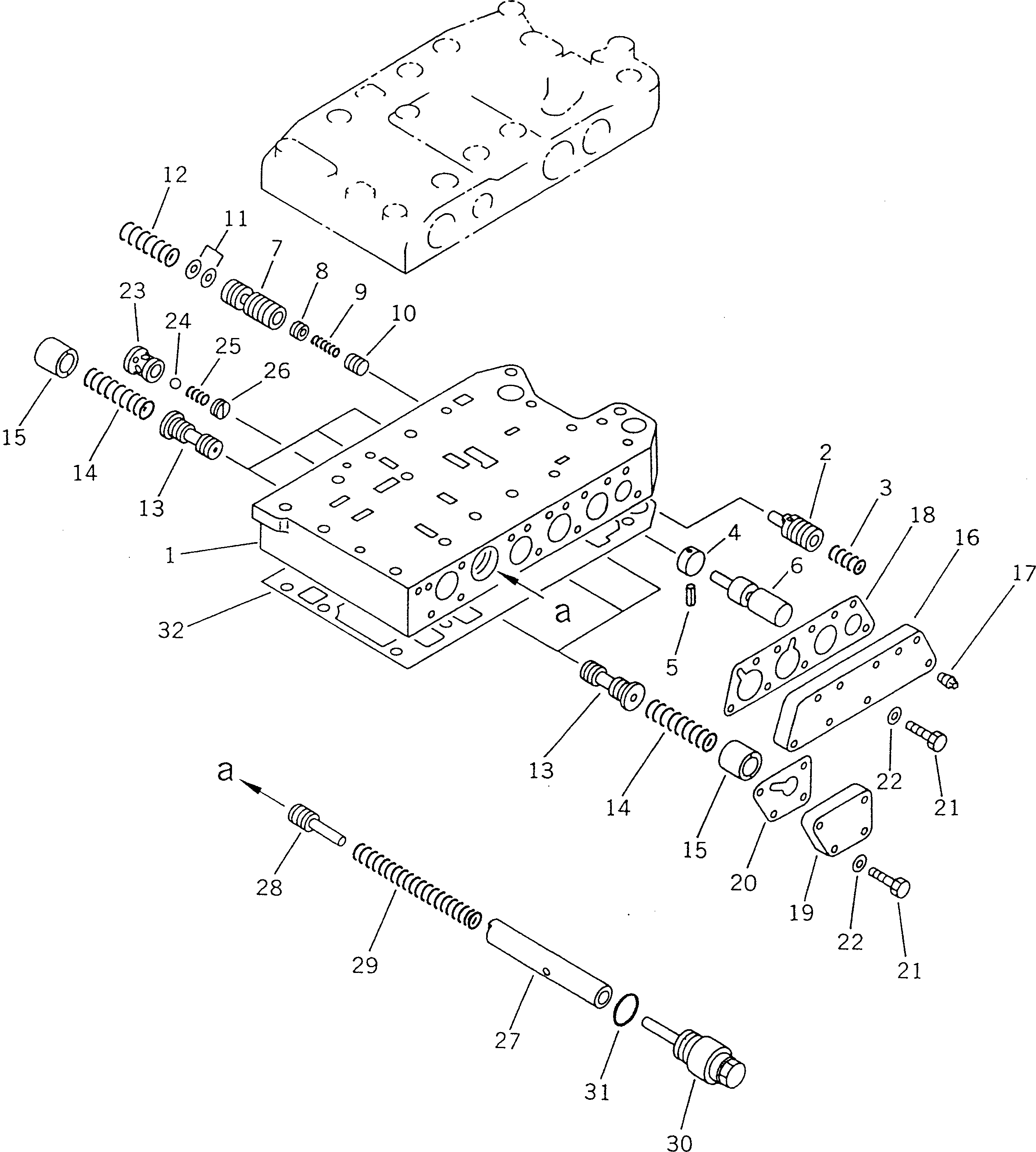 Compactors Komatsu / WF450T-1A S/N 10001-UP(wf450t0c) / TRANSMISSION CONTROL VALVE (2/3)(060170 : 2522)