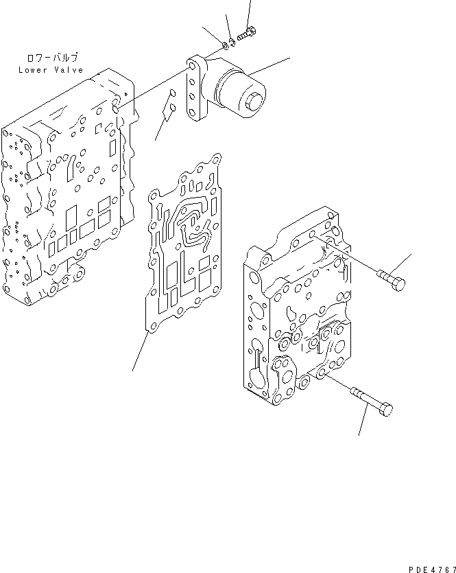 Compactors Komatsu / WF450T-3 S/N 53001-UP(wf450t1c) / TRANSMISSION CONTROL VALVE (PILOT FILTER)(150210 : F4350-63A0)